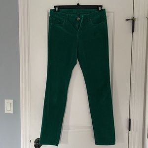 Kut from the Kloth “Diana” green corduroys size 8